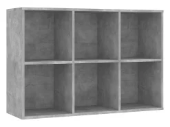 Estante/aparador 66x30x98 cm contraplacado cinzento cimento