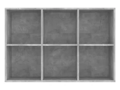 Estante/aparador 66x30x98 cm contraplacado cinzento cimento