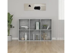 Estante/aparador 66x30x98 cm contraplacado cinzento cimento
