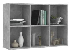 Estante/aparador 66x30x98 cm contraplacado cinzento cimento