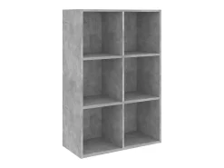 Estante/aparador 66x30x98 cm contraplacado cinzento cimento