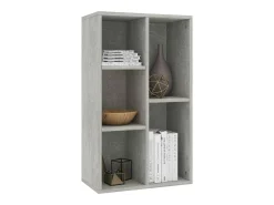 Estante/aparador 50x25x80 cm contraplacado cinzento cimento PT411389