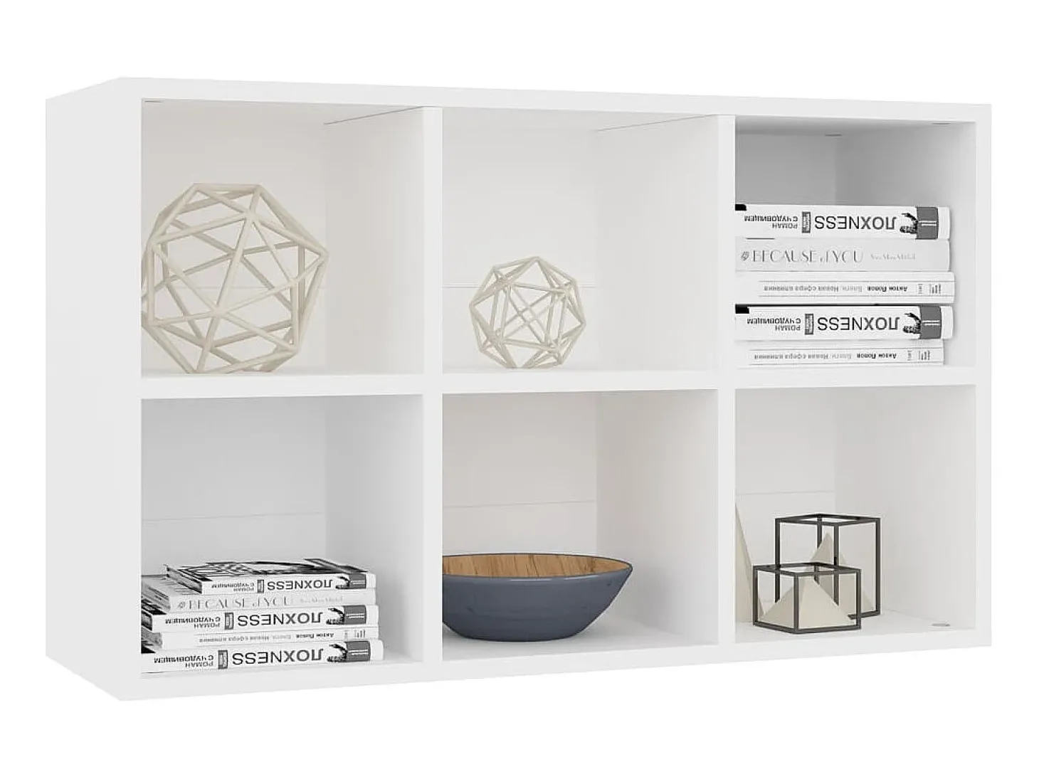 Estante/aparador 66x30x98 cm contraplacado branco PT258260