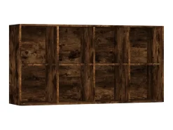 Estante/aparador 66x30x130 cm derivados madeira carvalho fumado PT628149