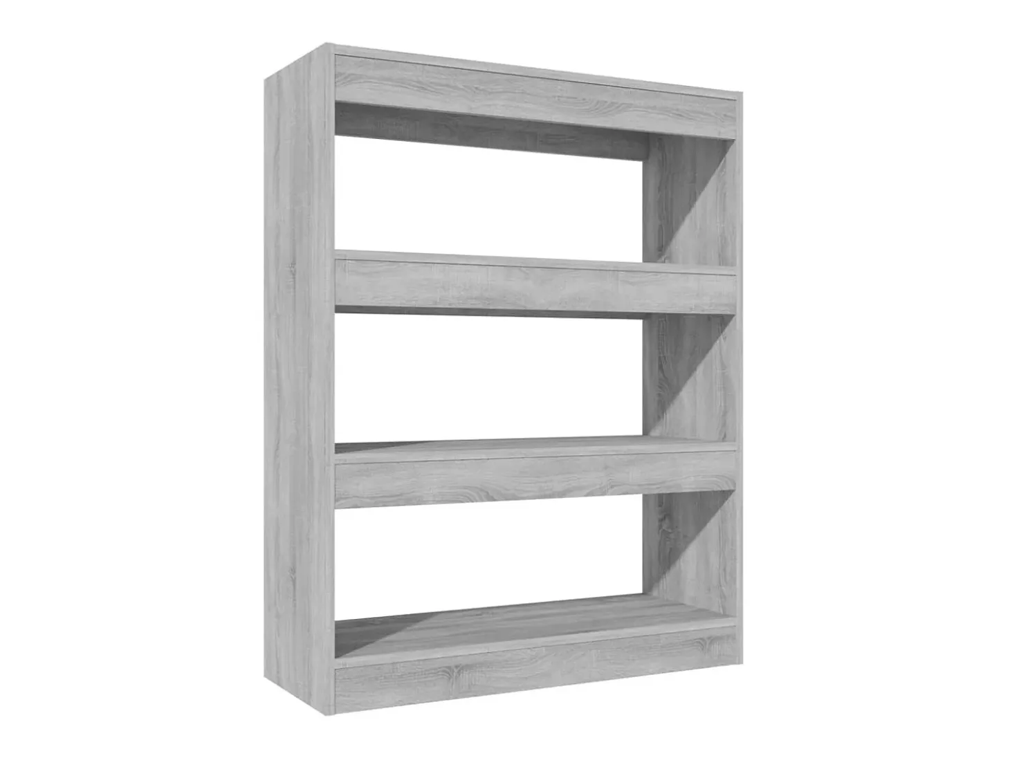 Estante/divisória madeira processada 80x30x103 cm sonoma cinza PT409744