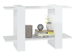 Estante/divisória 80x30x51 cm branco brilhante PT566436