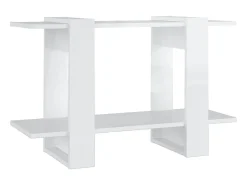 Estante/divisória 80x30x51 cm branco brilhante PT566436