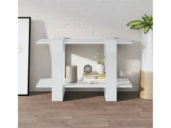 Estante/divisória 80x30x51 cm branco brilhante PT566436