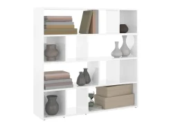 Estante/divisória 105x24x102 cm branco brilhante PT499484