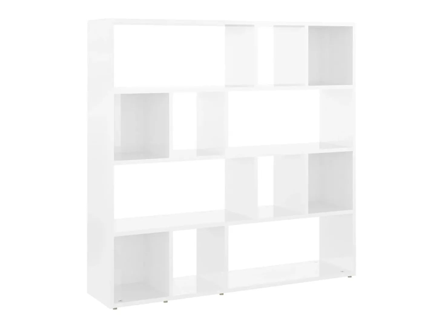 Estante/divisória 105x24x102 cm branco brilhante PT499484