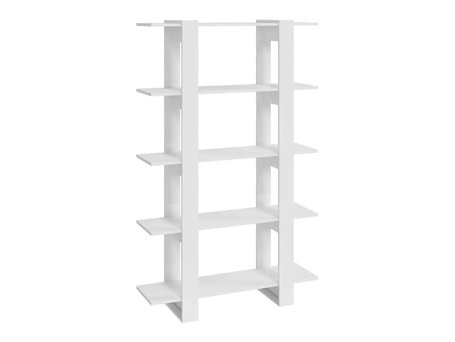 Estante/divisória 100x30x160 cm branco brilhante PT452856