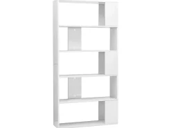 Estante/divisória 80x24x159 cm branco brilhante PT447207