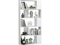 Estante/divisória 80x24x159 cm branco brilhante PT447207