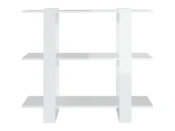 Estante/divisória 100x30x87 cm branco brilhante PT512401