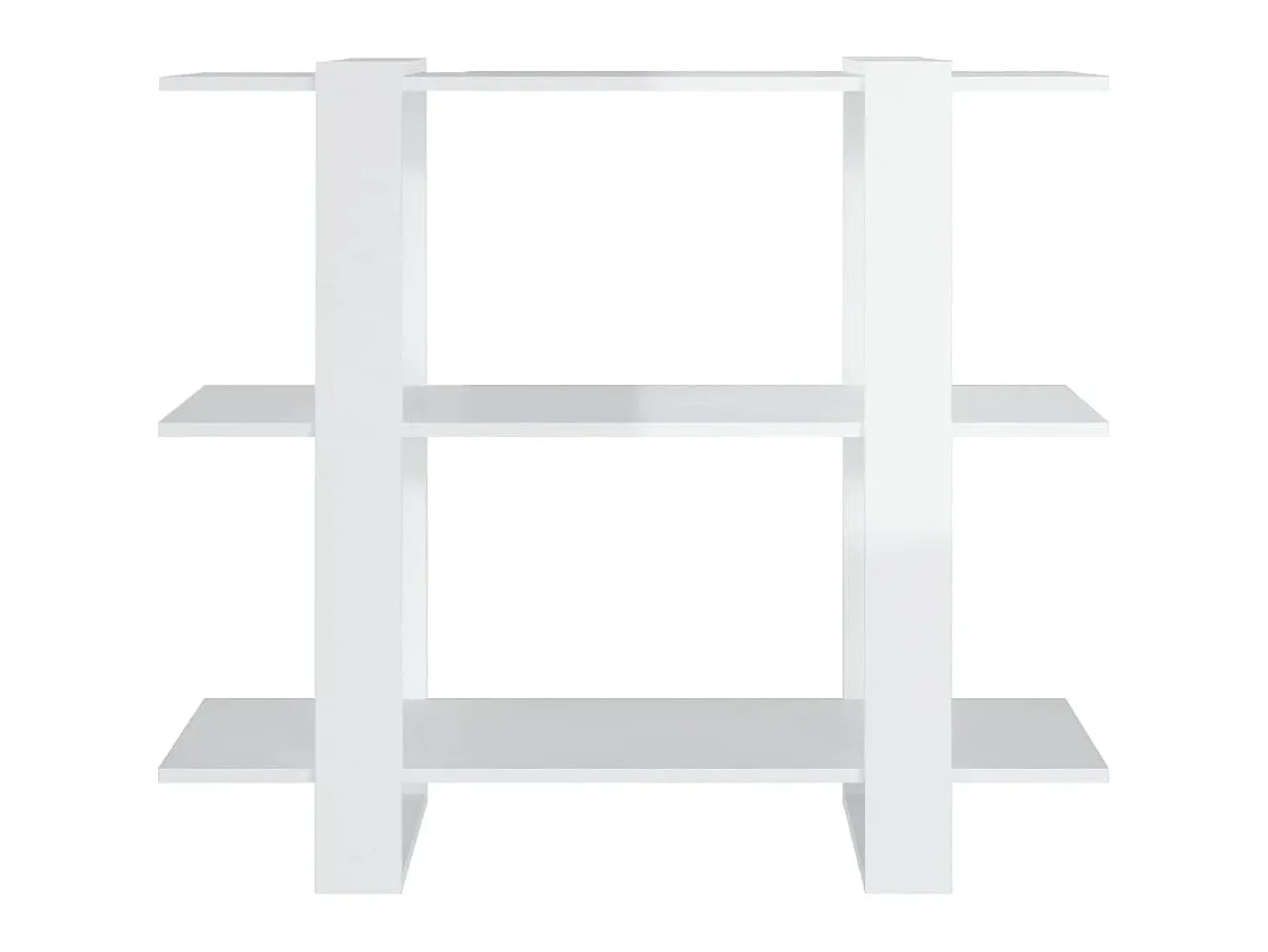 Estante/divisória 100x30x87 cm branco brilhante PT512401