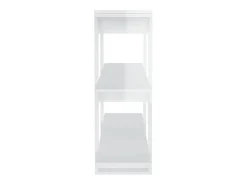Estante/divisória 100x30x87 cm branco brilhante PT512401
