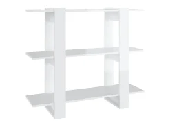 Estante/divisória 100x30x87 cm branco brilhante PT512401