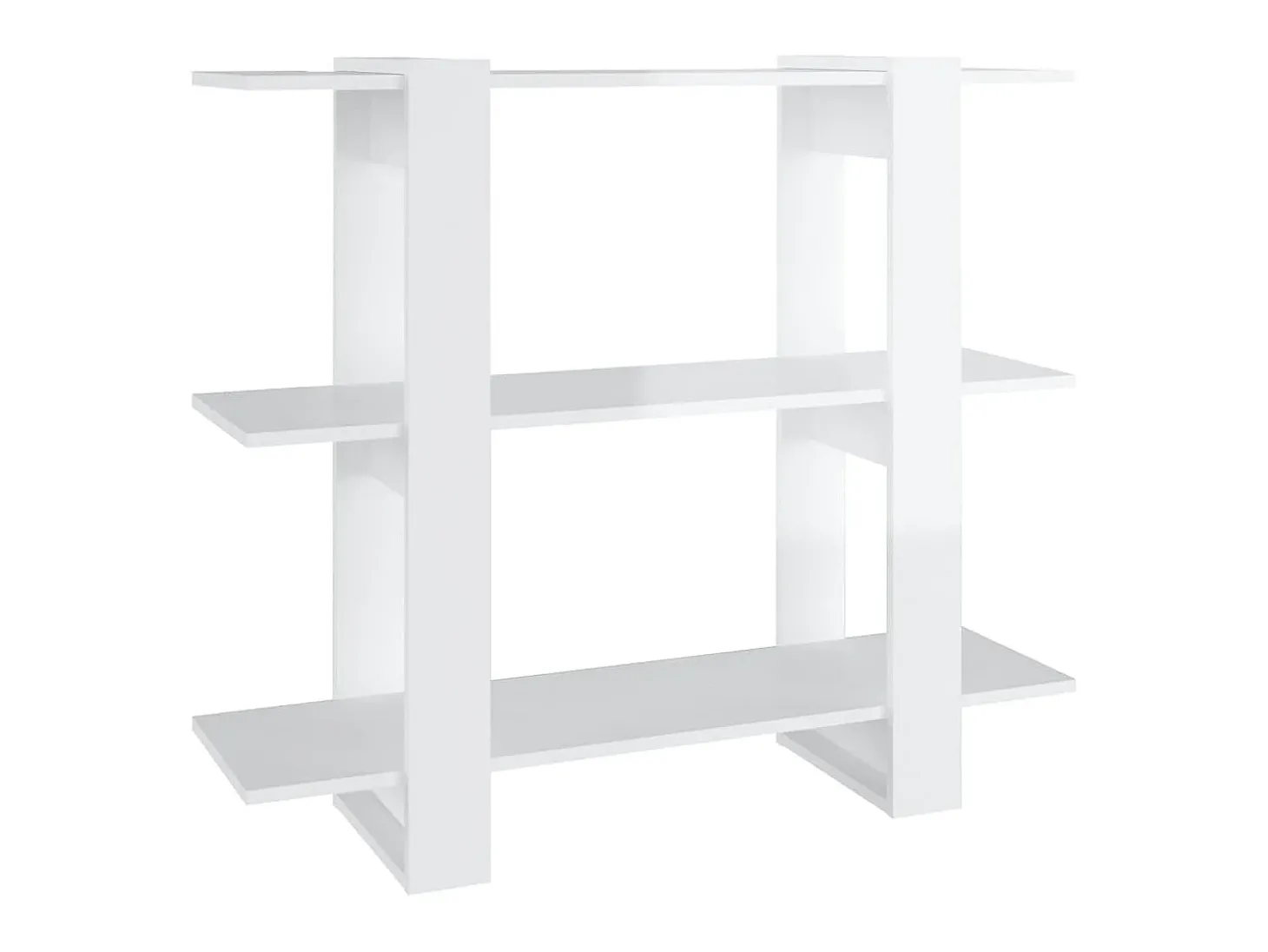 Estante/divisória 100x30x87 cm branco brilhante PT512401