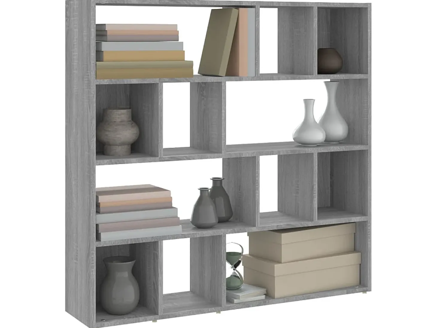 Estante/divisória 105x24x102 cm cinzento sonoma PT347641