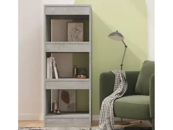 Estante/divisória 40x30x103 cm contraplacado cinzento cimento PT467493