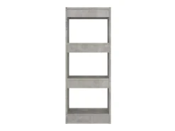 Estante/divisória 40x30x103 cm contraplacado cinzento cimento PT467493
