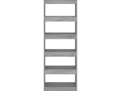 Estante/divisória 60x30x166 cm contraplacado cinzento cimento PT159863
