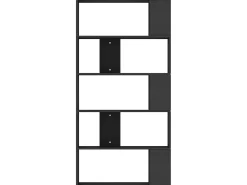 Estante/divisória 80x24x159 cm contraplacado preto PT701334
