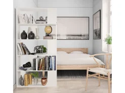 Estante/divisória 80x24x159 cm contraplacado branco PT289947