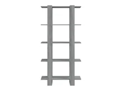 Estante/divisória 80x30x160 cm contraplacado cor sonoma cinza PT867592