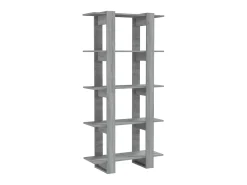 Estante/divisória 80x30x160 cm contraplacado cor sonoma cinza PT867592