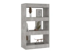 Estante/divisória 60x30x103 cm contraplacado cor cinza cimento PT278532