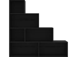 Estante/divisória 155x24x160 cm contraplacado preto PT119854