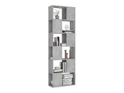Estante/divisória 60x24x186 cm contraplacado cinzento-cimento PT844043
