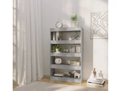 Estante/divisória 80x30x135 cm contraplacado cor sonoma cinza PT402379