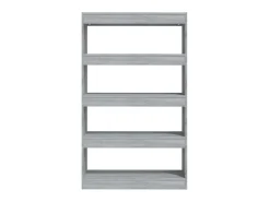 Estante/divisória 80x30x135 cm contraplacado cor sonoma cinza PT402379