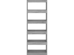 Estante/divisória 60x30x166 cm contraplacado cor sonoma cinza PT975544