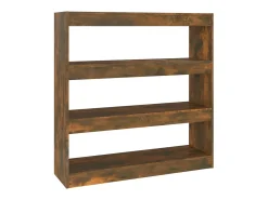 Estante/divisória 100x30x103 cm cor carvalho fumado PT953487