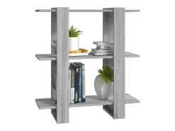 Estante/divisória 80x30x87 cm cor sonoma cinza PT577853
