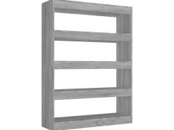 Estante/divisória 100x30x135 cm cor sonoma cinza PT659101