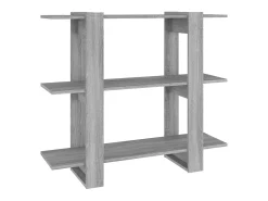 Estante/divisória 100x30x87 cm cor sonoma cinza PT644432