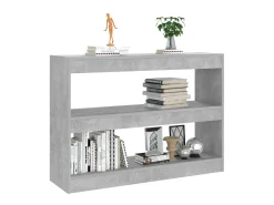 Estante/divisória 100x30x72 cm cor cinzento cimento PT384463