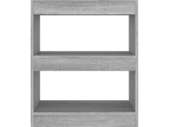 Estante/divisória 60x30x72 cm cor sonoma cinza PT154453