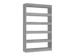 Estante/divisória 100x30x166 cm cor sonoma cinza PT933453
