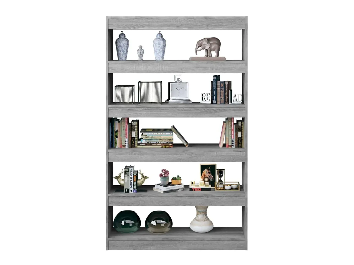 Estante/divisória 100x30x166 cm cor sonoma cinza PT933453