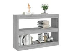 Estante/divisória 100x30x72 cm cor sonoma cinza PT247893