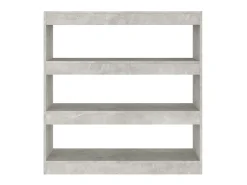 Estante/divisória 100x30x103 cm cor cinzento cimento PT339124
