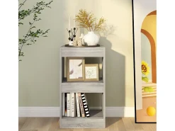 Estante/divisória 40x30x72 cm cor sonoma cinza PT796958