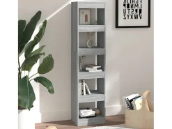 Estante/divisória 40x30x166 cm cor sonoma cinza PT884224