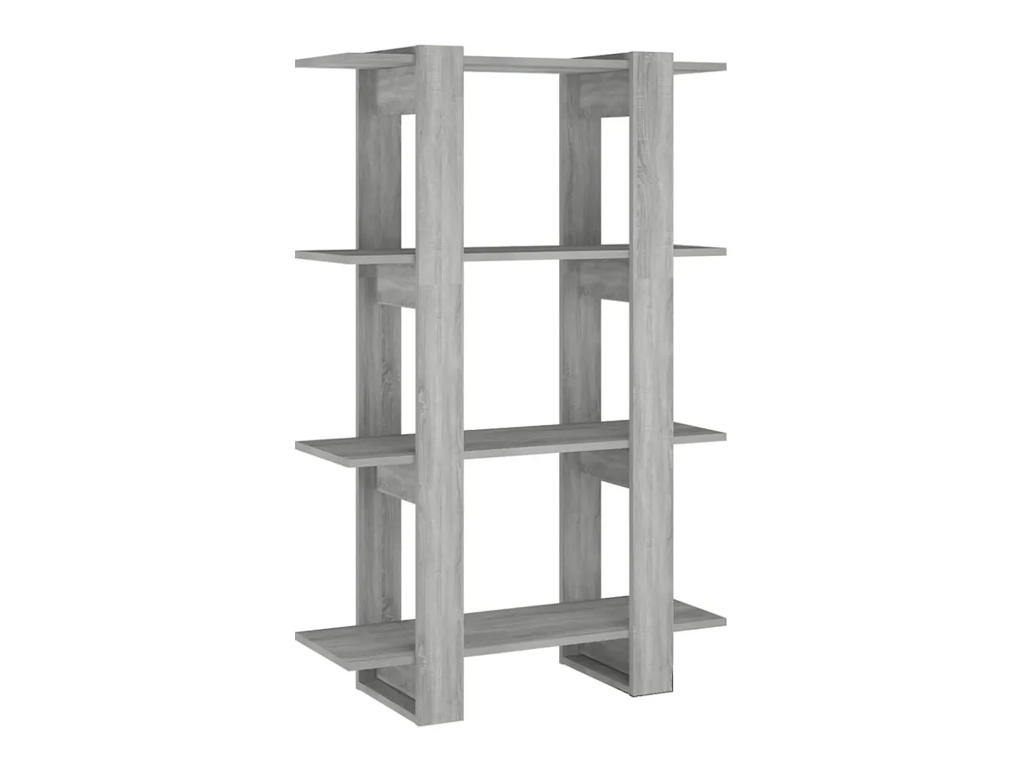 Estante/divisória 80x30x123,5 cm cor sonoma cinza PT492209
