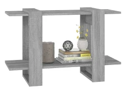 Estante/divisória 80x30x51 cm cor sonoma cinza PT887055